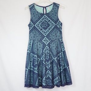 Xhilaration Sleeveless Burnout A-Line Dress